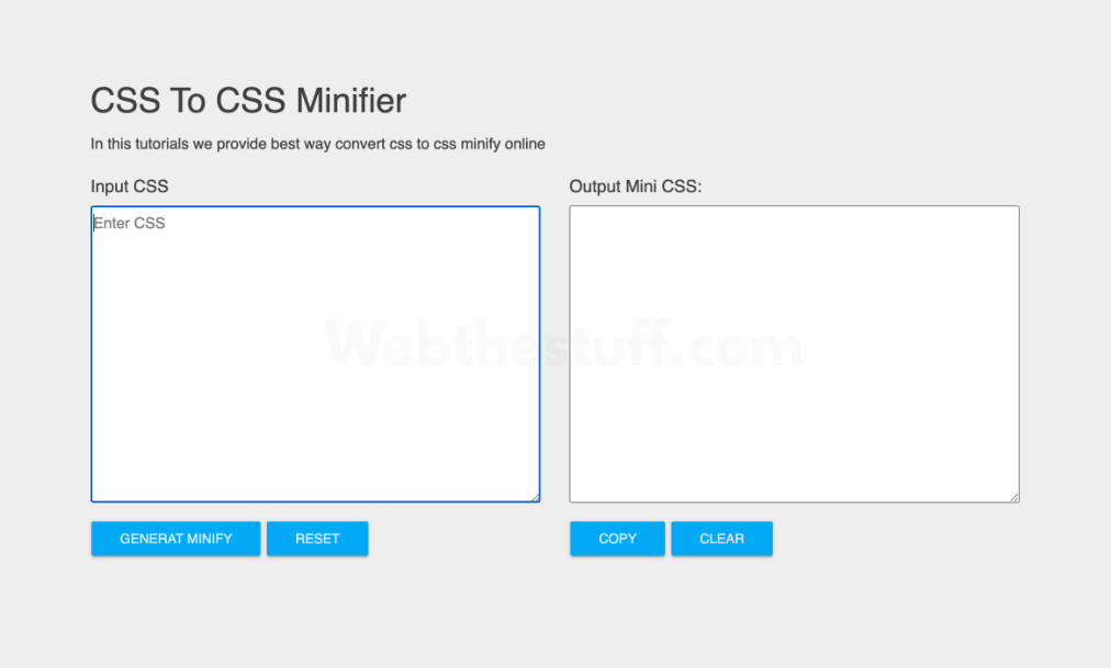 php css minifier